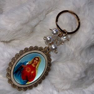 Handmade wood keychain‎